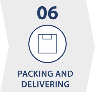 Manufacturing steps 06 - Packing and Delivering